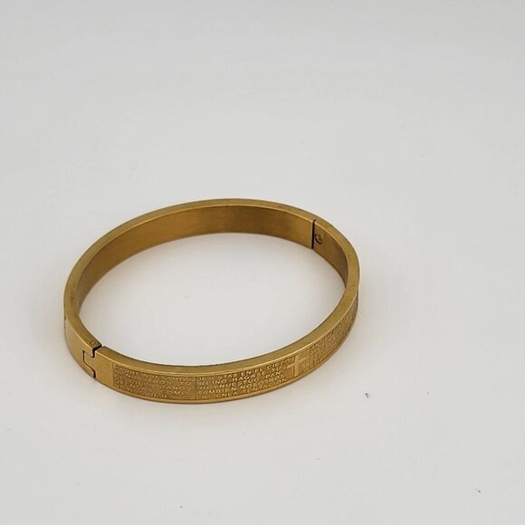 Brand New Stainless Steel Cross Prayer Bracelet - Picture 1 of 9